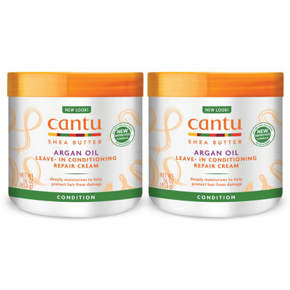Picture of Cantu Leave-In Conditioning Repair Cream with Argan Oil, 16 oz (Pack of 2) (Packaging May Vary)