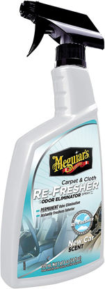 Picture of Meguiar's Carpet & Cloth Re-Fresher Odor Eliminator Spray, Fresh New Car Smell - 24 Oz Spray Bottle