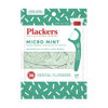 Picture of Plackers Micro Mint Dental Flossers, Fold-Out Toothpick, Super Tuffloss, Easy Storage with Sure-Zip Seal, Fresh Mint Flavor, 36 Count