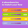 Picture of Tampax Radiant Tampons Multipack, Regular/Super/Super Plus Absorbency, With Leakguard Braid, Unscented, 28 Count x 4 Packs (112 Count total)