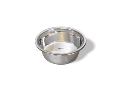 Picture of Van Ness Pets Small Lightweight Stainless Steel Dog Bowl, 16 OZ Food And Water Dish, Natural