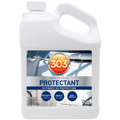Picture of 303 Marine Aerospace Protectant - Provides Superior UV Protection, Repels Dust, Dirt, and Staining, Dries To A Smooth, Matte Finish, Restores and Maintains A Like-New Appearance, 1 Gallon (30370)