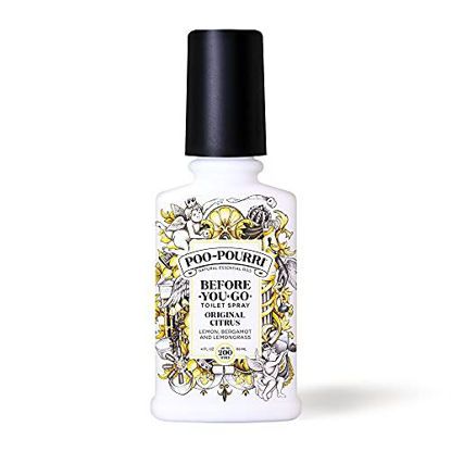 Picture of Poo-Pourri Before-You-Go Toilet Spray, Original Citrus, 4 Fl Oz - Lemon, Bergamot and Lemongrass