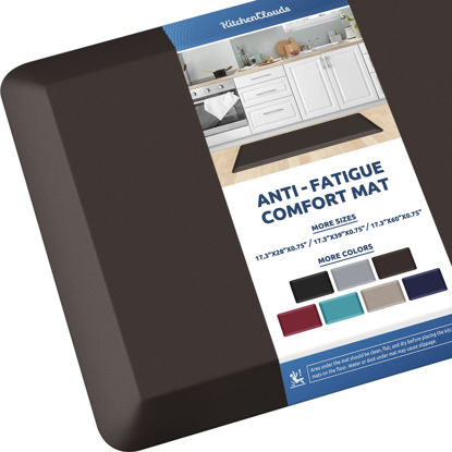 Picture of KitchenClouds Kitchen Mat Cushioned Anti Fatigue Kitchen Rug Non Slip Standing Mat Comfort Floor Mats for Sink Office (17.3"x39"- 0.75inch)