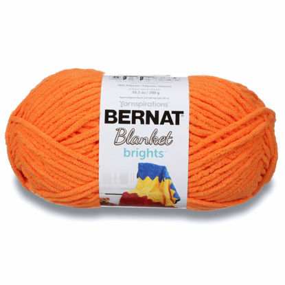 Picture of Bernat Blanket Bright Yarn, Carrot Orange
