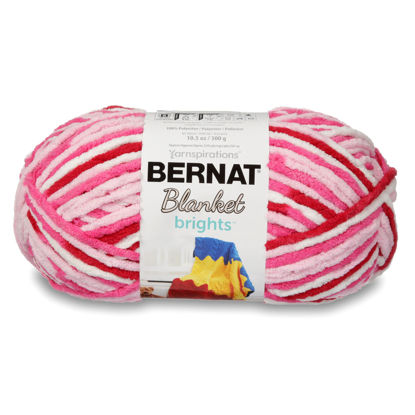 Picture of Bernat Blanket Bright Yarn, Raspberry Ribbon Varg