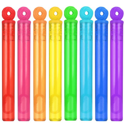 Picture of 32-Piece 8 Colors Mini Bubble Wands Assortment Party Favors Toys for Kids Child, Christmas Celebration,Thanksgiving New Year, Themed Birthday,Wedding, Bath Time,Summer Outdoor Gifts for Girls Boys