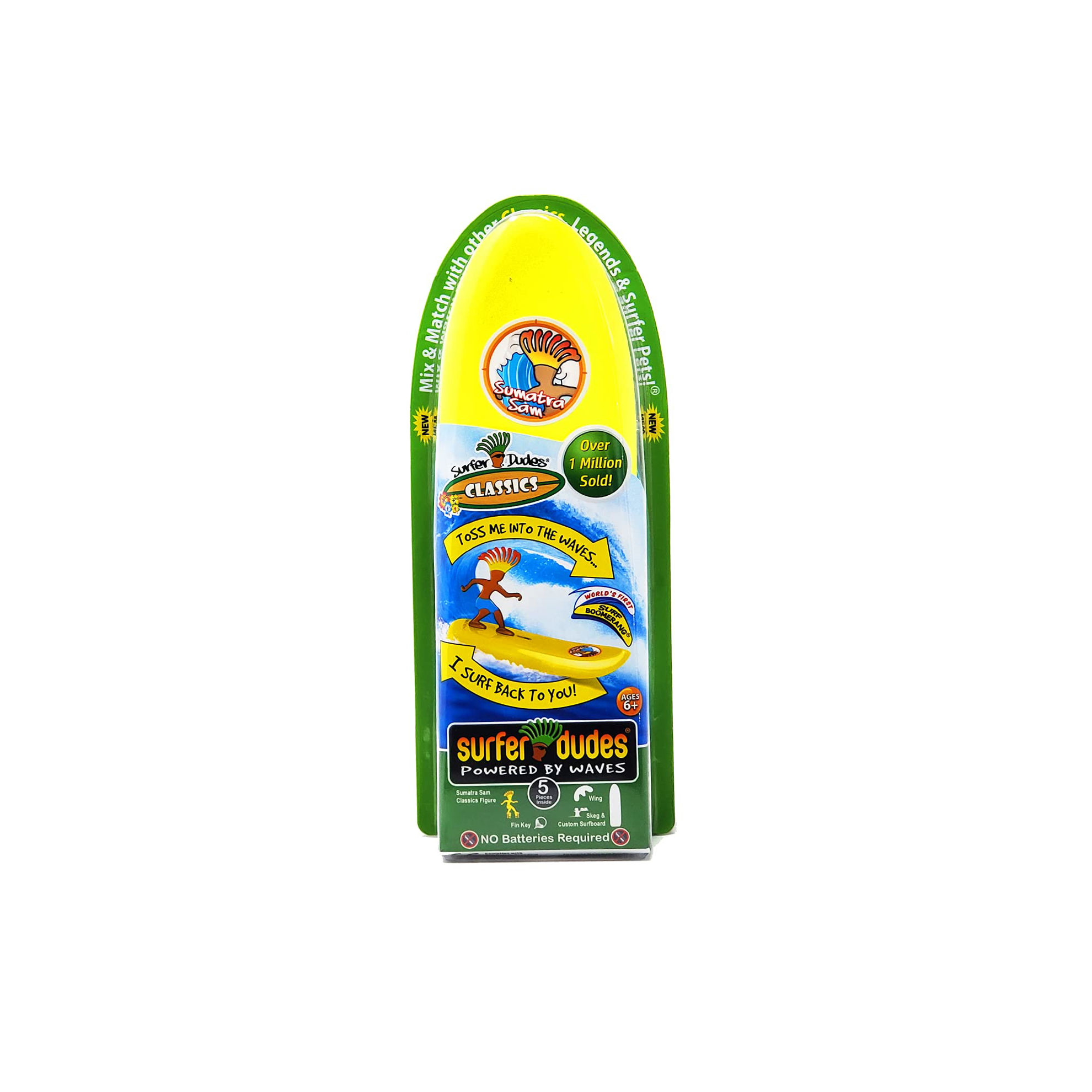 GetUSCart- Surfer Dudes Classics Wave Powered Mini-Surfer and Surfboard ...