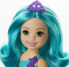 Picture of Barbie Dreamtopia Chelsea Mermaid Doll with Teal Hair & Tail, Tiara Accessory, Small Doll Bends At Waist
