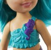 Picture of Barbie Dreamtopia Chelsea Mermaid Doll with Teal Hair & Tail, Tiara Accessory, Small Doll Bends At Waist