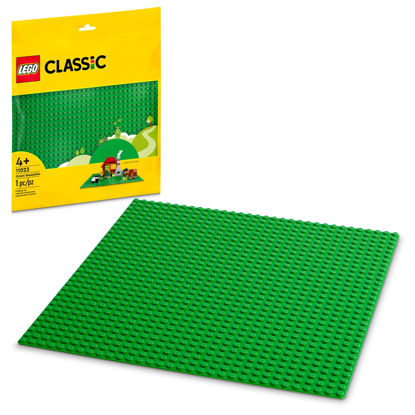 Picture of LEGO Classic Green Baseplate 11023 Creative Toy, Essential Back to School Supplies for Kids Brick Creations, Foundation for Creative Play and Learning