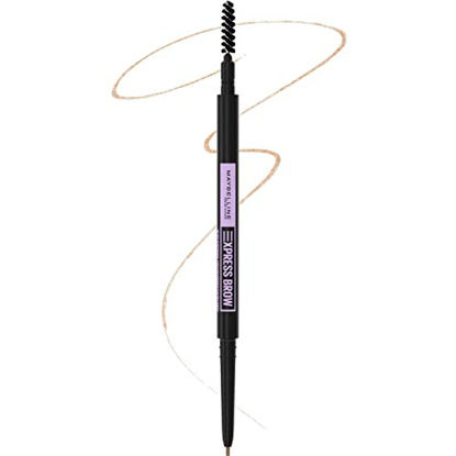 Picture of Maybelline Brow Ultra Slim Defining Eyebrow Makeup Mechanical Pencil With 1.55 MM Tip And Blending Spoolie For Precisely Defined Eyebrows, Light Blonde, 0.003 oz.