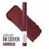 Picture of Maybelline New York Super Stay Ink Crayon Lipstick Makeup, Precision Tip Matte Lip Crayon with Built-in Sharpener, Longwear Up To 8Hrs, Settle For More, Berry Wine Purple, 1 Count