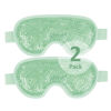 Picture of NEWGO Cold Eye Mask Cooling Eye Mask Eye Ice Pack for Puffiness, Reusable Ice Eye Mask Gel Eye Mask Frozen Eye Cold Compress for Dark Circles, Migraines, Stress Relief, Skin Care (Green-2Pack)