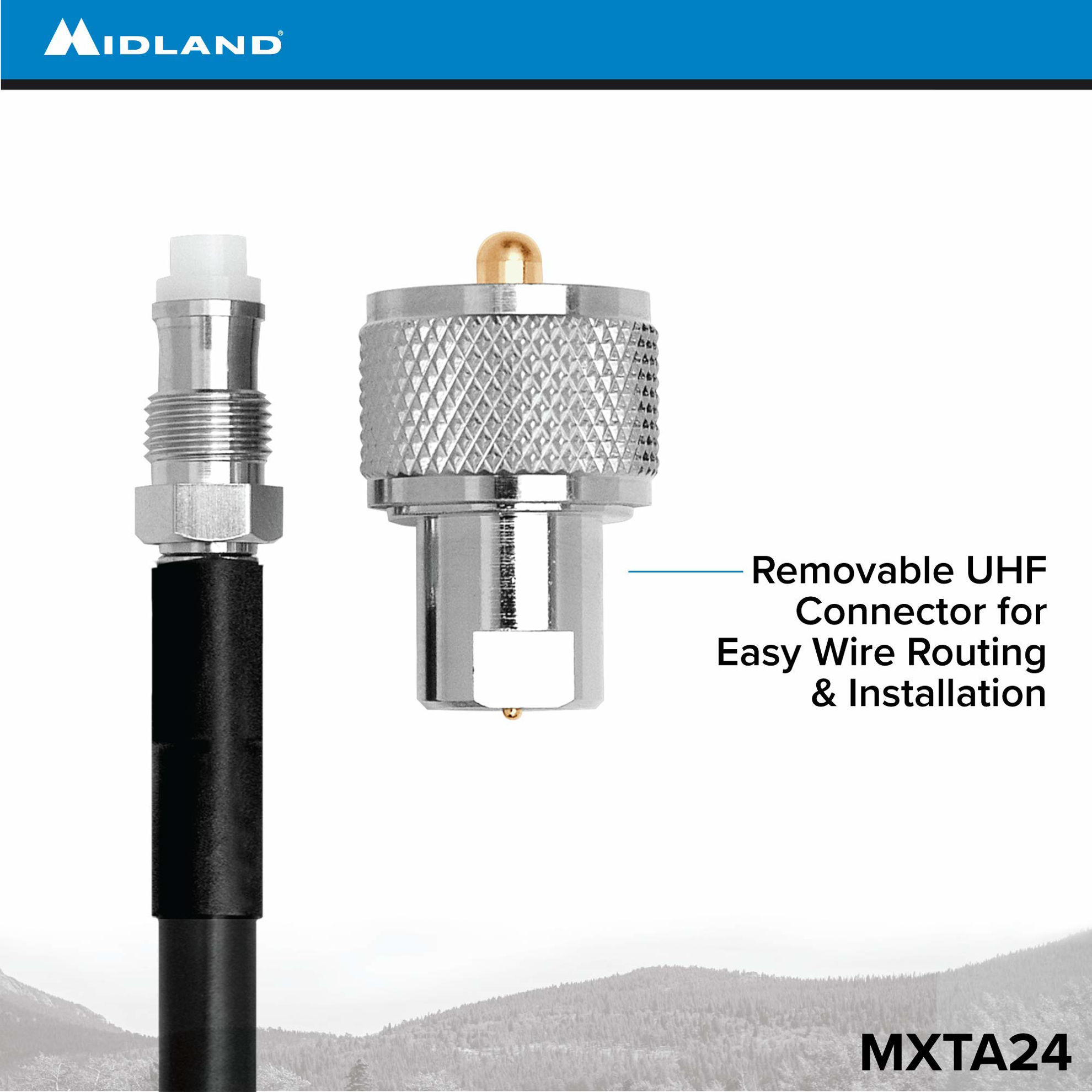 GetUSCart- Midland - MXTA24 Low Profile Antenna Cable with NMO ...