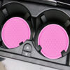 Picture of ZSDY Car Cup Coaster, 4PCS Universal Auto Non-Slip Cup Holder Embedded in Ornaments Silicone Coaster, Car Interior Accessories Mat, Pink