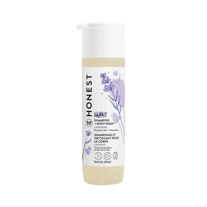 Picture of The Honest Company 2-in-1 Cleansing Shampoo + Body Wash | Gentle for Baby | Naturally Derived, Tear-free, Hypoallergenic | Lavender Calm, 10 fl oz