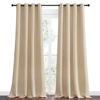 Picture of NICETOWN Bedroom Room Darkening Curtains, Biscotti Beige, 1 Pair, 55 inches by 108 Inch, Triple Weave Microfiber Grommet Top Thermal Insulated Solid Room Darkening Panels/Drapes for Kid's Room