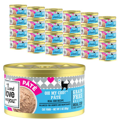 Picture of I and love and you" Naked Essentials Canned Wet Cat Food - Grain Free, Cod + Chicken, 3-Ounce, (Pack of 24)
