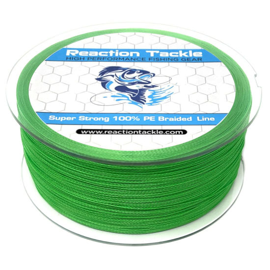 GetUSCart- Reaction Tackle Braided Fishing Line Hi Vis Green 40LB 300yd