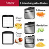 Picture of Fullstar All-in-1 Vegetable Chopper, Mandoline Slicer & Cheese Grater | Multi Blade French Fry Cutter & Veggie Dicer | Includes Bonus Handheld Spiralizer & Kitchen Gadgets
