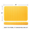 Picture of MicoYang Silicone Dish Drying Mat for Multiple Usage,Easy clean,Eco-friendly,Heat-resistant Silicone Mat for Kitchen Counter or Sink,Refrigerator or Drawer Liner Yellow XXXL 28 inches x 18 inches