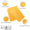 Picture of MicoYang Silicone Dish Drying Mat for Multiple Usage,Easy clean,Eco-friendly,Heat-resistant Silicone Mat for Kitchen Counter or Sink,Refrigerator or Drawer Liner Yellow XXXL 28 inches x 18 inches