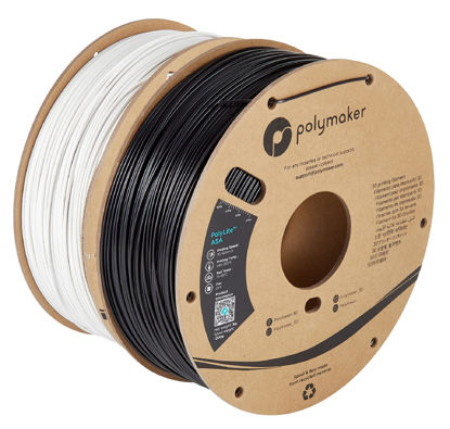 Picture of Polymaker ASA Filament 1.75mm Bundle 2x1kg, Heat Resistant Weather Resistant ASA Filament Bundle Cardboard Spool - PolyLite ASA 3D Printer Filament ASA 1.75, Perfect for Printing Outdoor Parts