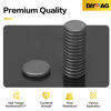 Picture of DIYMAG 90Pcs Strong Magnets for Crafts with Adhesive Backing,Ceramic Magnets Small Round Circle Magnets for Refrigerator, Craft Hobbies, Science Projects & School Notice Boards (Black,0.7 * 0.12inch)