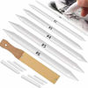 Picture of N NOROCME 12 PCS Blending Stumps and Tortillions Paper Art Blenders with Sandpaper Pencil Sharpener Pointer for Student Artist Charcoal Sketch Drawing Tools