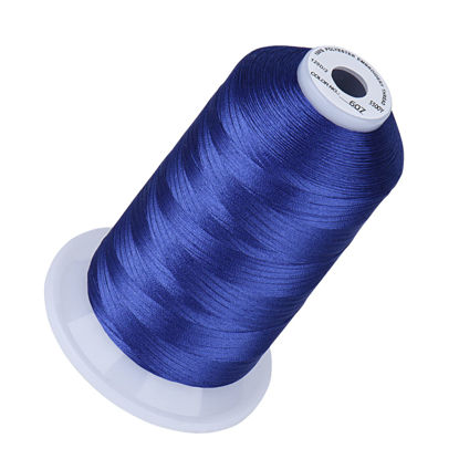 Picture of Simthread Embroidery Thread 5500 Yards Wisteria Violet 607, 40wt 100% Polyester for Brother, Babylock, Janome, Singer, Pfaff, Husqvarna, Bernina Machine