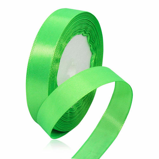 Solid Color Double Faced Green Satin Ribbon 1-1/2 X 25 Yards, Ribbons  Perfect for Crafts, Wedding Decor, Bow Making, Sewing, Gift Package  Wrapping