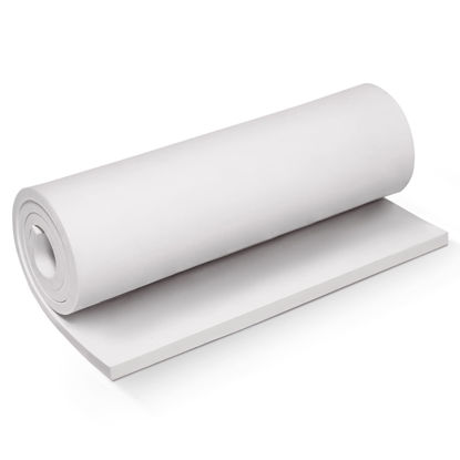 Picture of White Foam Sheets Roll, Premium Cosplay EVA Foam Sheet 8mm Thick,13.9"x39",High Density 86kg/m3 for Cosplay Costume, Crafts, DIY Projects by MEARCOOH…