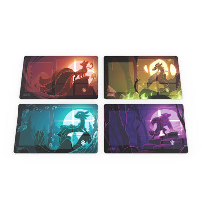 Picture of TeeTurtle Casting Shadows Play Mat Set - Set of Four Mats - Designed to be Added to Your Casting Shadows Base Game!