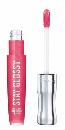 Picture of Rimmel Stay Glossy 6HR Lip Gloss, Ready to Flamingle, 0.18 Fl Oz (Pack of 1)