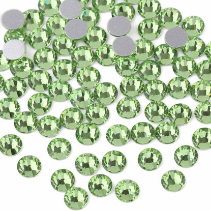 Beadsland Flat Back Crystal Rhinestones Round Gems, Emerald (2.7-2.8mm) SS10/1440pcs