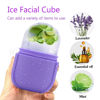 Picture of IMEASY Ice Roller for Face and Eye, Upgrated Ice Face Roller,Facial Beauty Ice Roller Skin Care Tools, Ice Facial Cube, Gua Sha Face Massage, Silicone Ice Mold for Face Beauty (Purple)