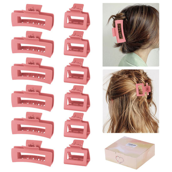 D-GROEE 4Pcs Small Hair Clips for High Ponytail, 1.38 Inch Small Hair Claw  Clips for Women Girls, Frosted Clips Nonslip Hairstyling Accessories for  Thick Long Hair - Walmart.com