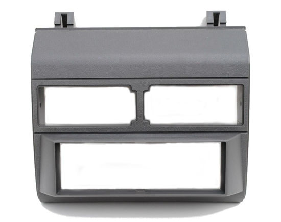 thumbnail image 2 of American International Grey 1-DIN Dash Kit + Pocket + Wire Harness + Antenna For 1988-1996 Chevy & GMC Trucks 2 of 6