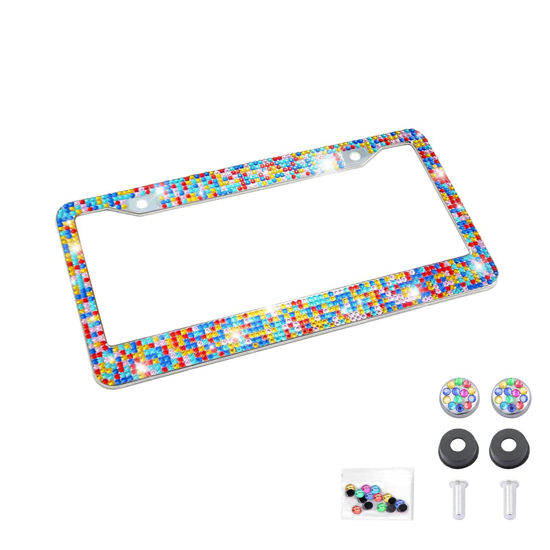 Bling car license plate frames deals