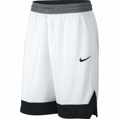 Picture of Nike Dri-FIT Icon, Men's basketball shorts, Athletic shorts with side pockets, White/Black/Black, L