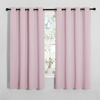 Picture of NICETOWN Blackout Curtain Panels for Girls Room, Nursery Essential Thermal Insulated Solid Grommet Top Blackout Drapes (Lavender Pink, 1 Pair, 55 x 68 inches)