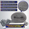 Picture of MAPORCH Steel Wool for Mice Control - 3 Pack, 3.2"x7.5 ft Wool, Gap Filler for Home & Garage, DIY Bundle with Gloves & Scissors
