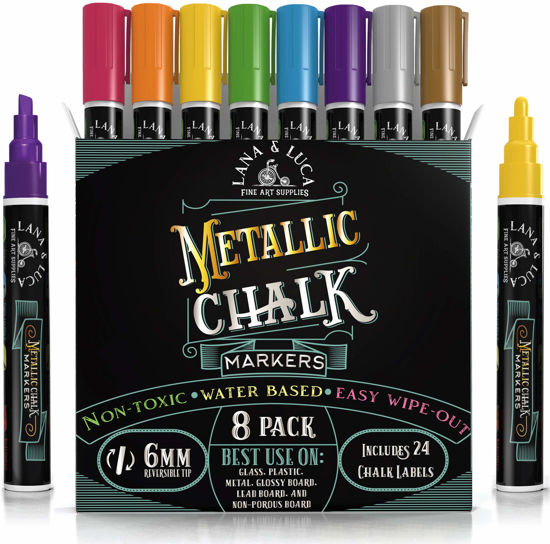 Buy Wet Erase Chalk Markers 4 Pack Erasable Chalk Markers No Online in  India 