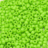 Picture of 1000 Pcs Acrylic Brilliant Green Pony Beads 6x9mm Bulk for Arts Craft Bracelet Necklace Jewelry Making Earring Hair Braiding (Fresh Green)