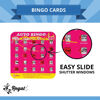Picture of Regal Games - Original Interstate Highway Travel Bingo Set - Travel Bingo Cards for Family Vacations, Car Rides, and Road Trips - Pink - 4 Pack