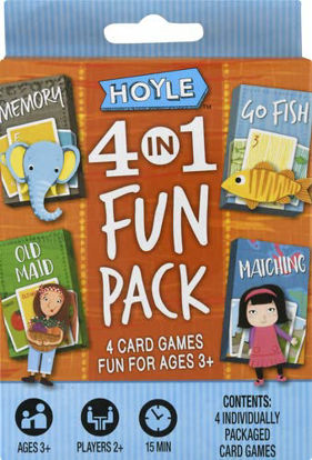 Picture of Hoyle 4 in 1 Fun Kids Game Pack - Go Fish, Memory, Old Maid and Matching