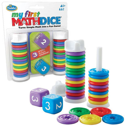 Picture of Think Fun - My First Math Dice - Fun Game That Teaches Math and Counting Skills to Kids Age 3 and Up