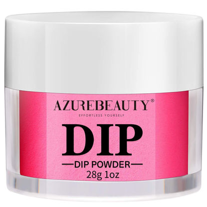 Picture of AZUREBEAUTY Dip Powder Light Rose Red Color, Nail Dipping Powder French Nail Art Starter Manicure Salon DIY at Home, Odor-Free and Long-Lasting, No Needed Nail Lamp Curing, 1 Oz