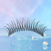 Picture of 240 Pcs Fishtail Lashes Cluster QUEWEL Individual Lashes 0.07/0.10 Fishtail Lashes C/D Curl 10-15mm Length DIY Eyelash Extension Soft & Natural for Personal Makeup Use at Home (fishtail-.07C-12mm)